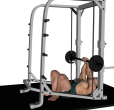 Barbell Press - Smith Machine Floor Close Grip